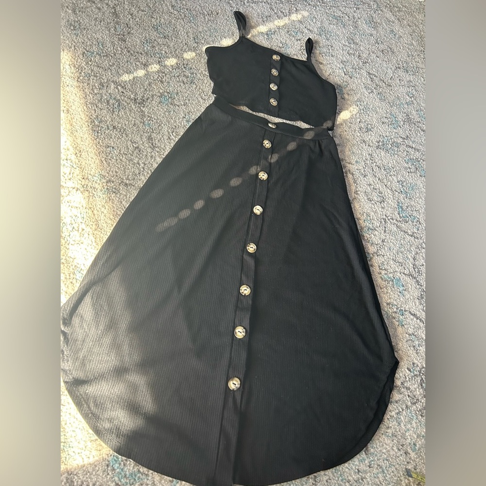 Black skirt & top set EUC